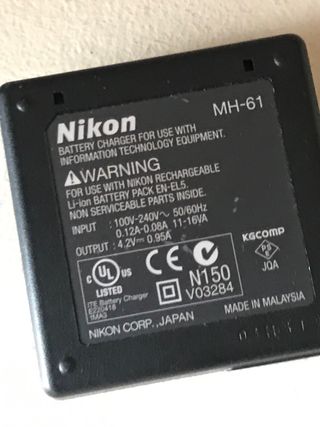 Cargador bateria camara fotos nikon coolpix MH 61