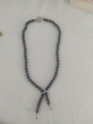 Collar piedras de cristal en amatista