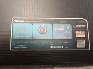 Asus f552l i5 4210u gpu gt 820m