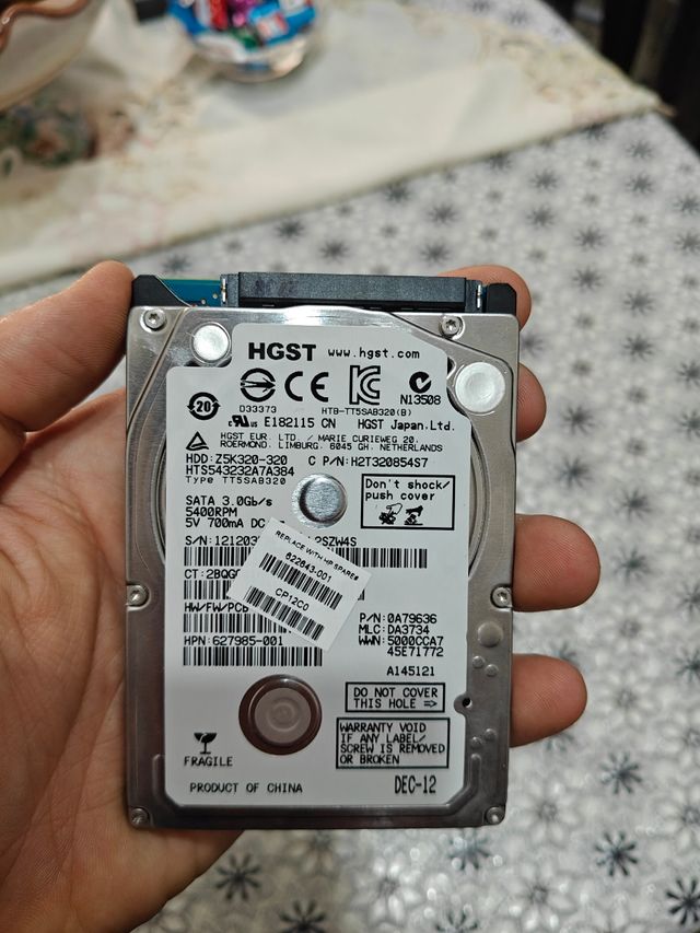 Hard Disk 2.5" SATA 250 GB