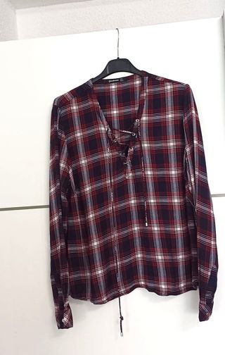 Blusa de cuadros  Stradivarius