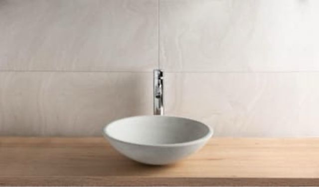 Lavabo de sopreponer gris