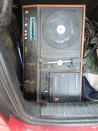 Radio cassette tocadisco