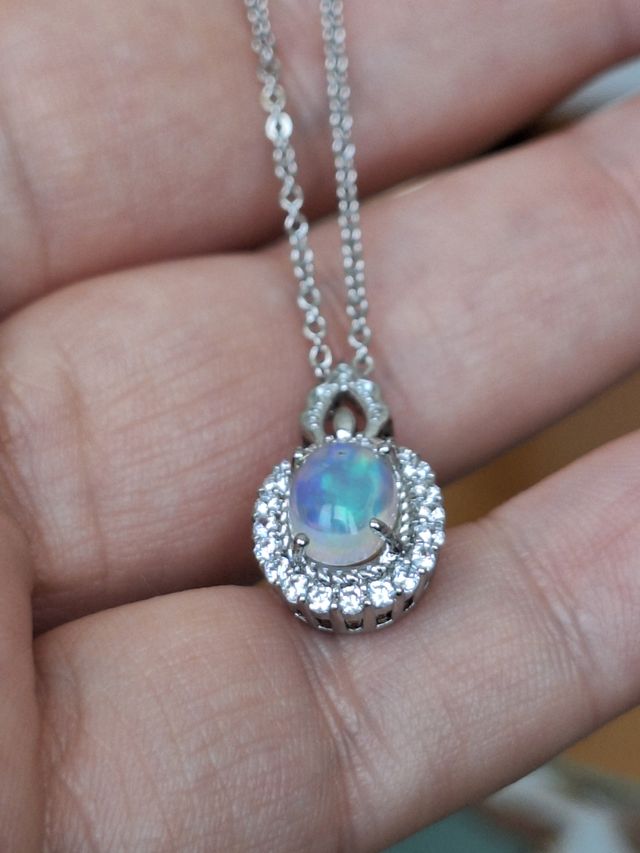 Pendente con Opale Etiope naturale