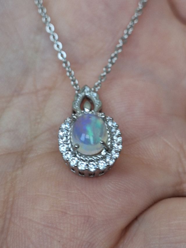 Pendente con Opale Etiope naturale