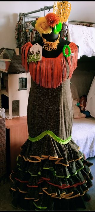 Traje flamenca gitana sevillana t 44