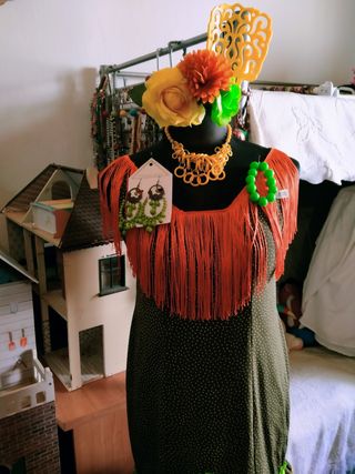 Traje flamenca gitana sevillana t 44