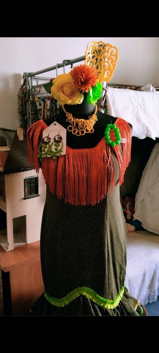 Traje flamenca gitana sevillana t 44