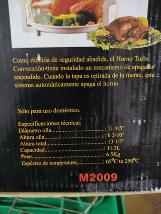 Horno de convección 