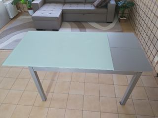 Mesa cocina cristal extensible 