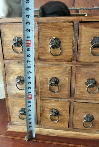 Cajonera joyero vintage de madera