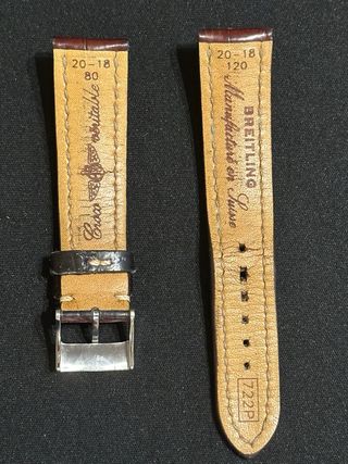 Correa breitling piel cocodrilo