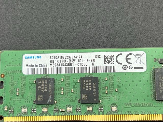 Placa RAM DDR4 8G 1RX4 PC42666V