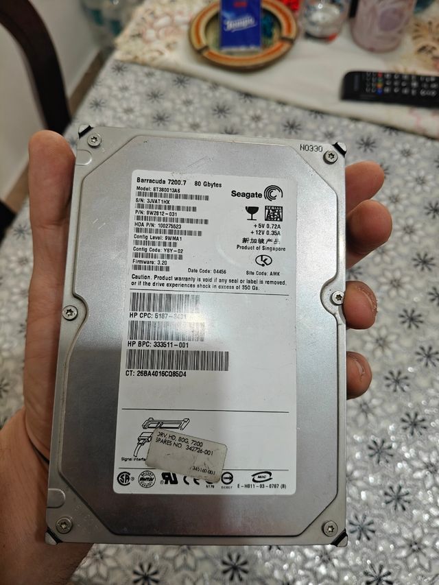 Hard Disk SATA 3.5" guasto