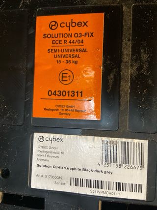 Silla - Sitcar de niño para coche Cybex.
