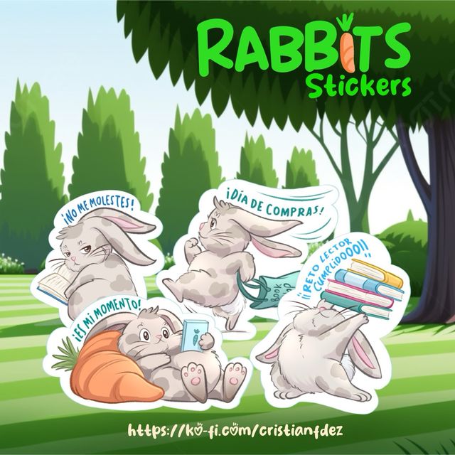 Rabbits Stickers /Books