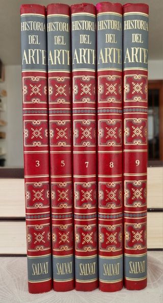 Historia del arte Salvat. Tomos 3,5,7,8,9