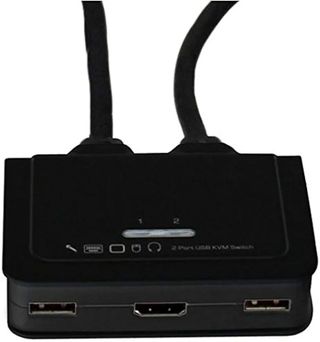 Switch KVM 2 puertos HDMI USB Audio
