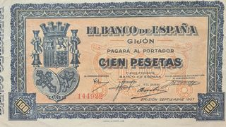 BILLETE 100 PESETAS ESPAÑA 1937