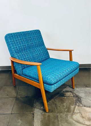 Sillón danés teca Mid Century 60s