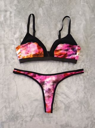 Set lencería tie dye talla m