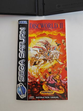 mundodisco 2 diskworld II sega saturn pal completo