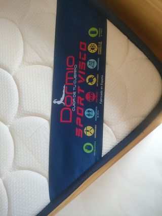 Cama nido con 2 colchones y 2 almohadas