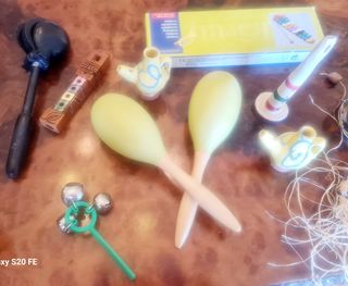 Lote instrumentos percusion