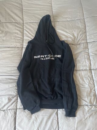 Sudadera negra basica 