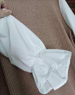 Camiseta manga larga con volante 2xl
