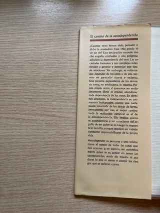 El camino de la autodependencia