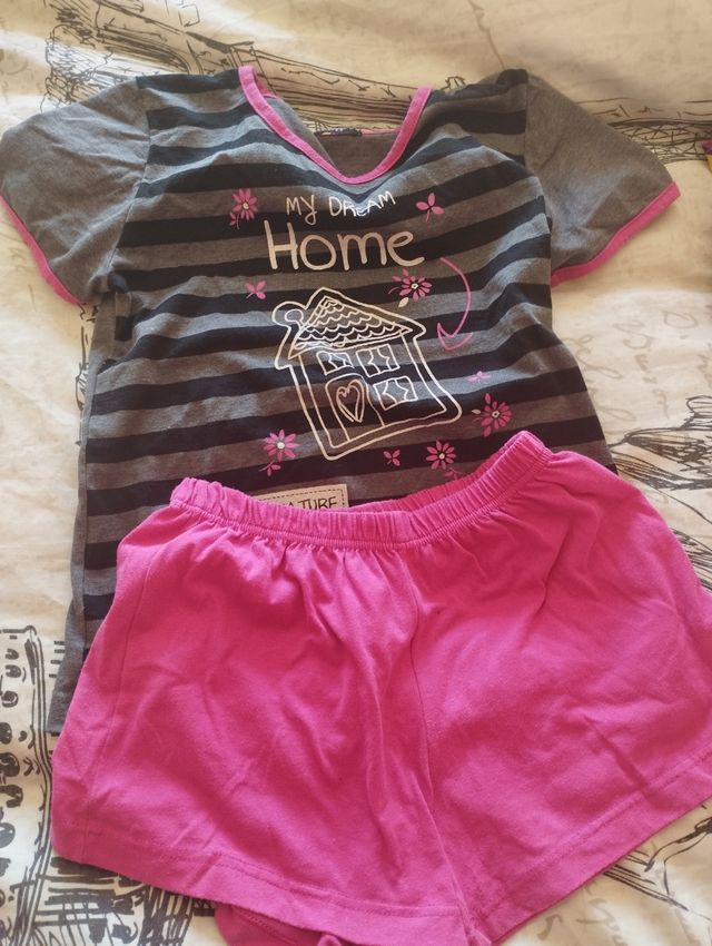 Pijama de algodón de niña