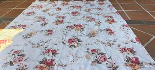 Cortinas Flores con barra
