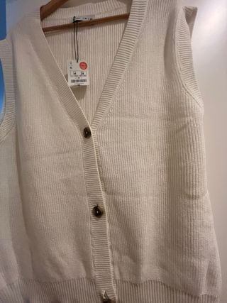 Chaleco chaqueta blanco  nuevo 