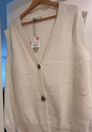 Chaleco chaqueta blanco  nuevo 