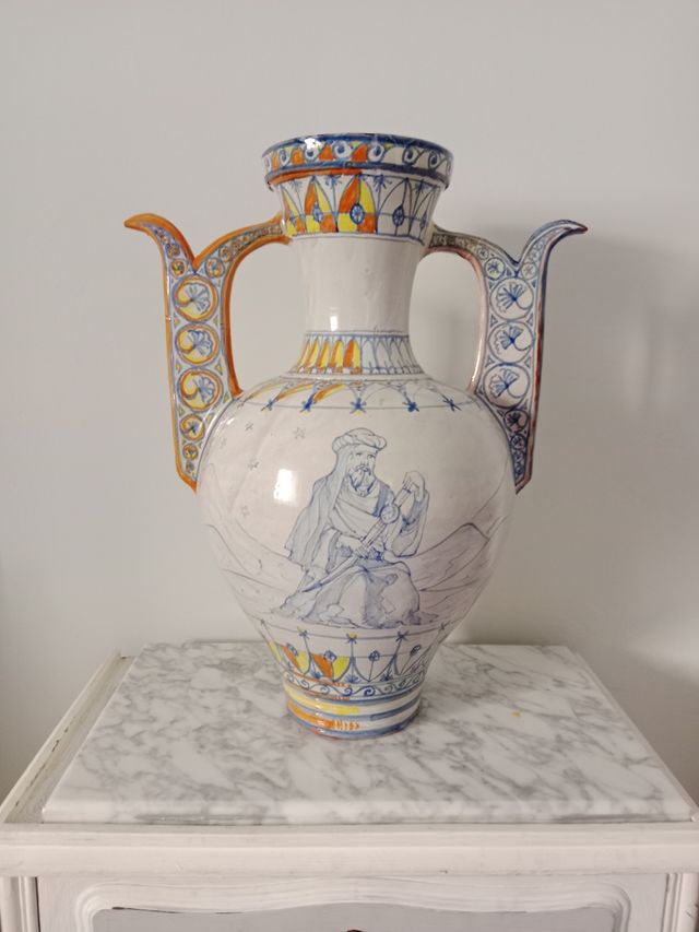 Ánfora decorativa, preciosa réplica Nazarí
