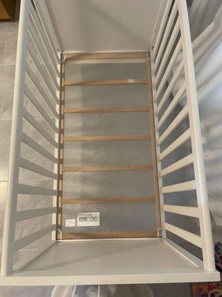 Cuna blanca Ikea más colchón