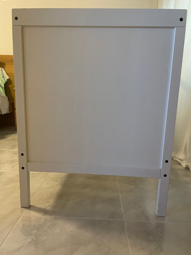 Cuna blanca Ikea más colchón