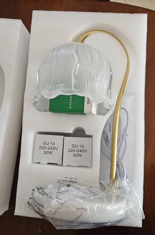 LAMPADA TULIPANO vetro e marmo