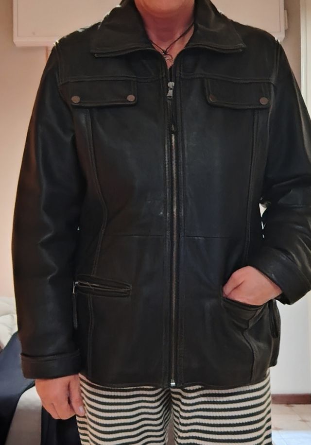 Giacca vera pelle tg46 Conbipel