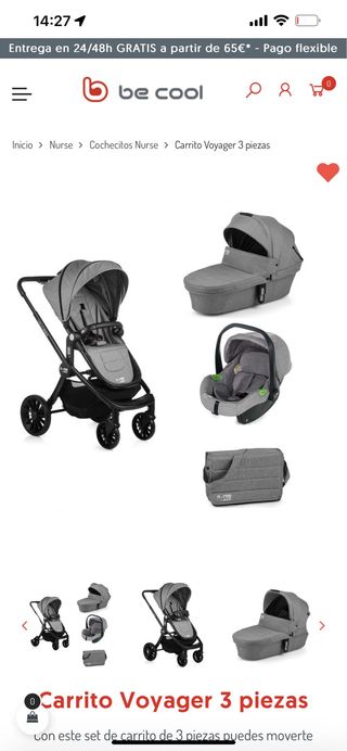 Carrito Jane Voyager 3 piezas