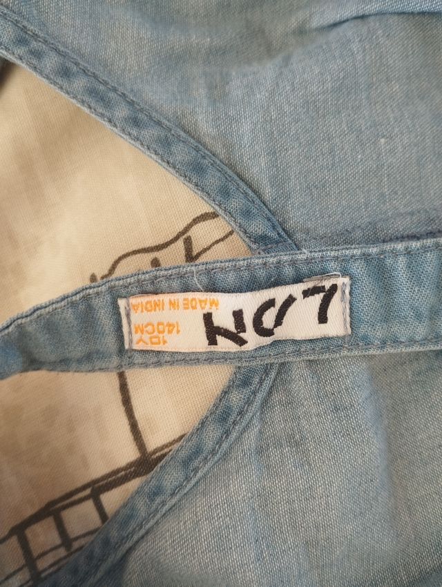 Top vaquero sin espalda