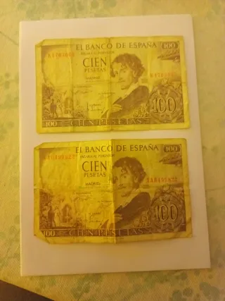 2 billetes de 100 pesetas, Gustavo Adolfo Bécquer