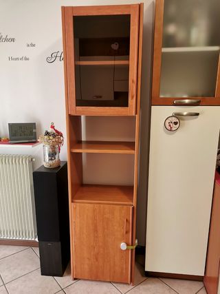 vetrinetta da salotto ciliegio - maniglie nuove