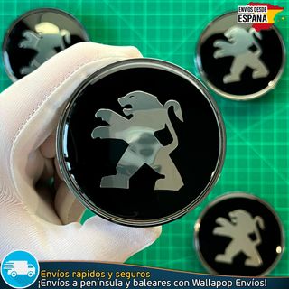 X4 Tapacubos Peugeot 68mm Cubrebujes Tapas Llantas