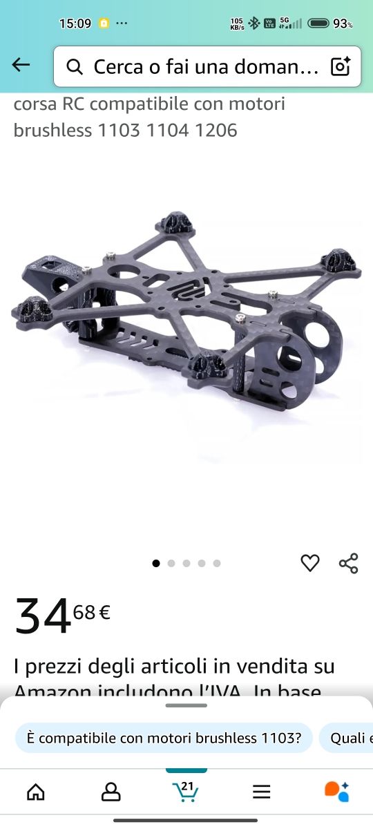 Drone Frame- Telaio 2,5'