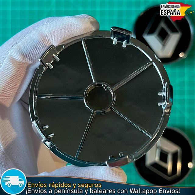 X4 Tapacubos Renault 68mm Cubrebujes Tapas Llantas