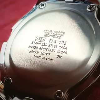 Reloj EDIFICE EFA105 anadigi vintage 90s caja 40mm