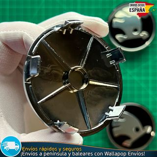 X4 Tapacubos Skoda 68mm Cubrebujes Tapas Llantas