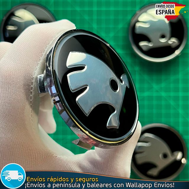 X4 Tapacubos Skoda 68mm Cubrebujes Tapas Llantas